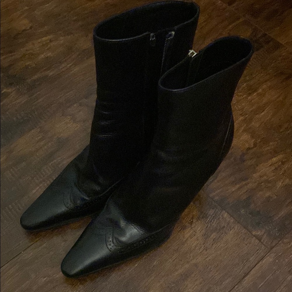 Ralph Lauren Black Heeled Boots